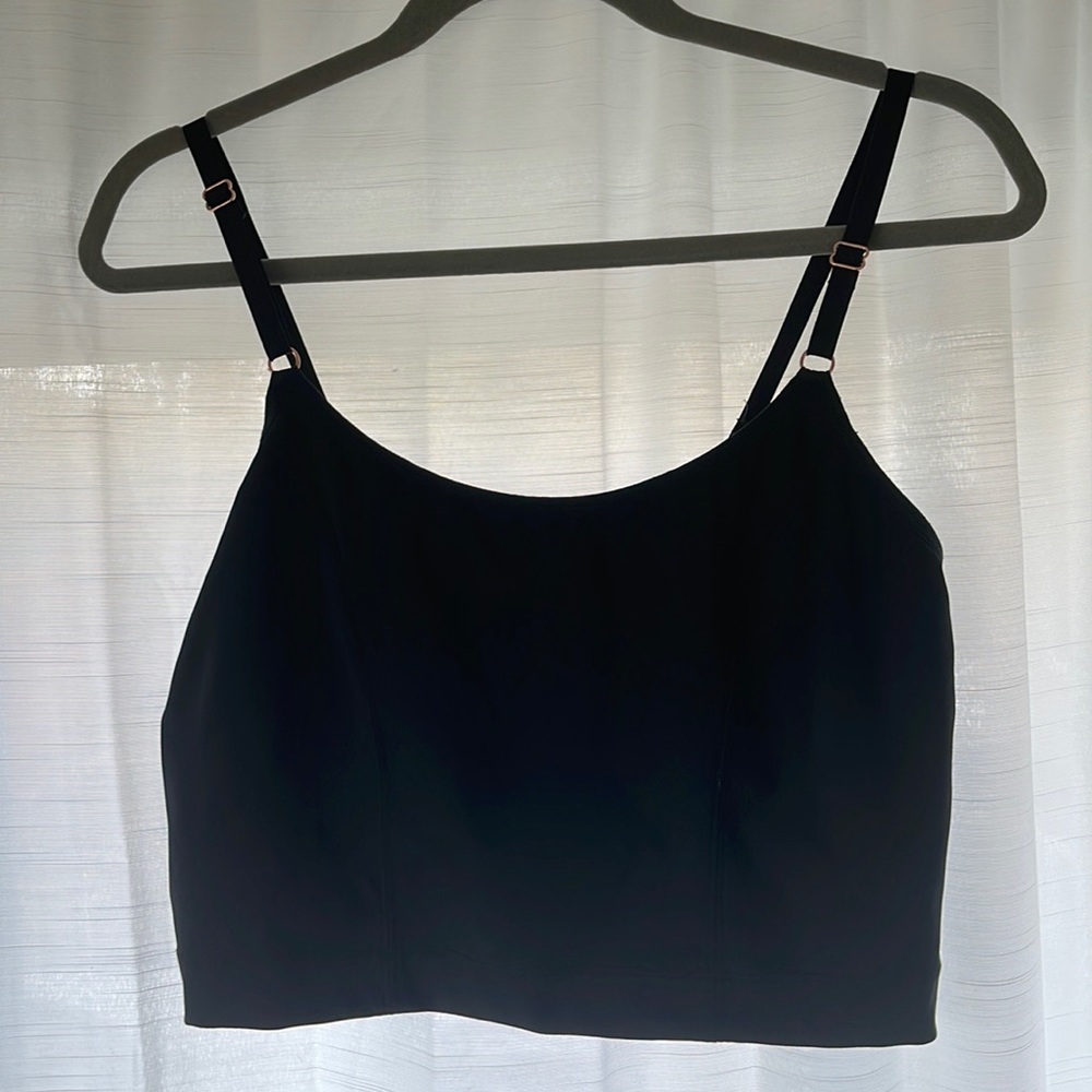 Davin & Adley Amelia Pumping & Nursing Crop Cami/ Bra in Black